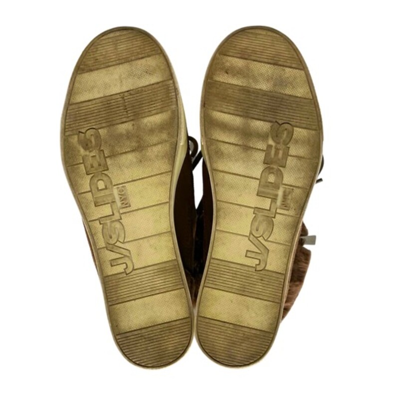 J/Slides Sarah Boots<br />
Faux Sherling<br />
Leather<br />
Hidden-Wedge Heel<br />
Mocha<br />
Size: 7.5<br />
Retails: $165