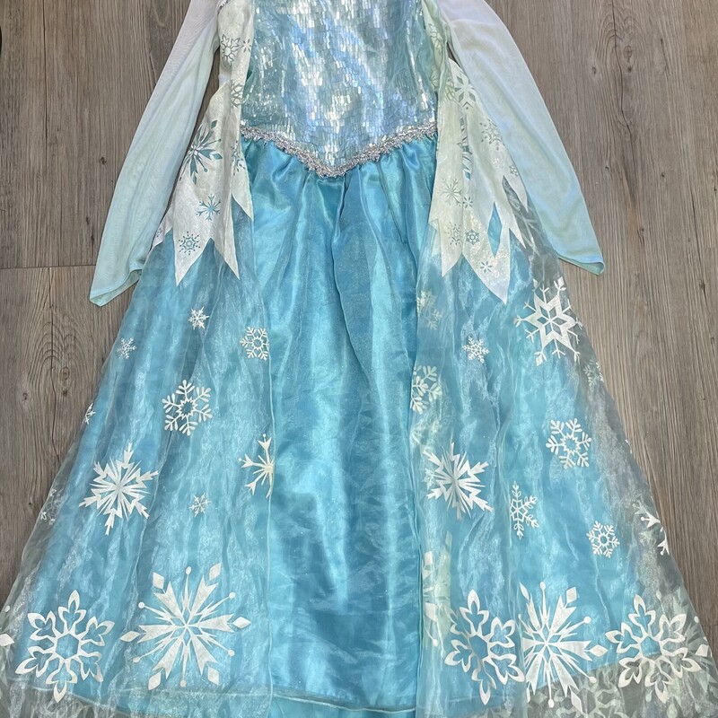Disney Elsa Costumes, Blue, Size: 10Y
