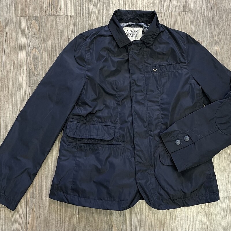 Armani Junior Jacket, Navy, Size: 6Y