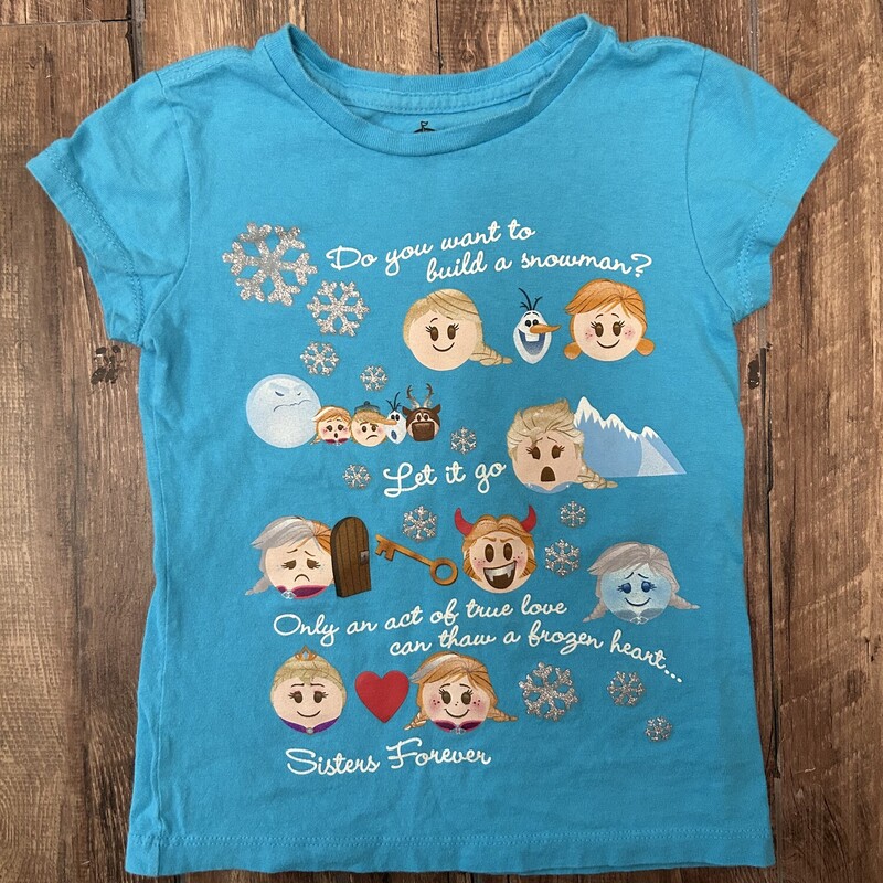 Disney Frozen Emoji Shirt, Blue, Size: Toddler 6t
Disney Store
Tag say S (5/6)