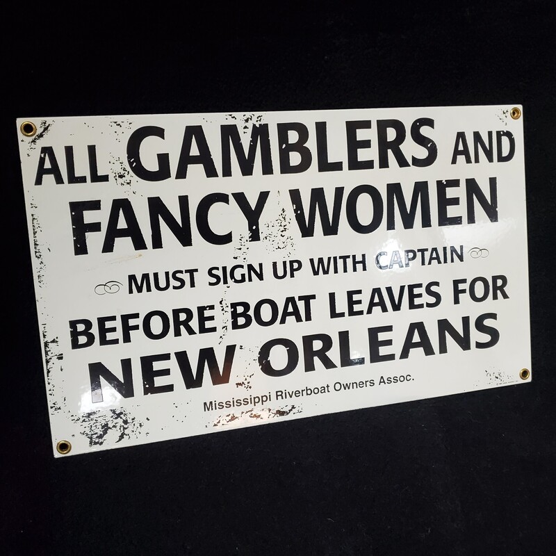 Gamblers Tin Sign