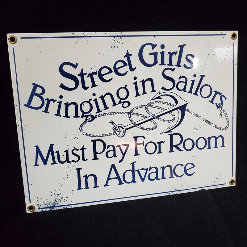 Street Girls Tin Sign