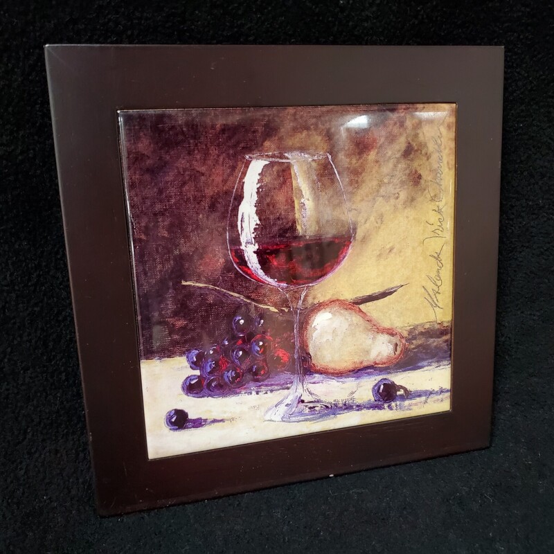Wine Glass Plaque