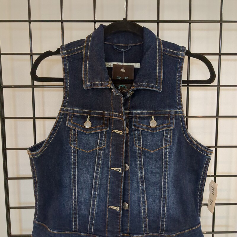 Brody Jeans Vest, Jean, Size: M
New with tags