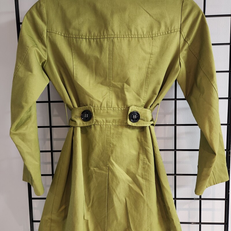 Cleo Petite Trench, Lime, Size: 2