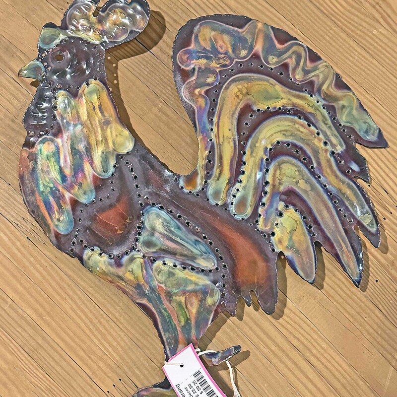 Copper Rooster Decor