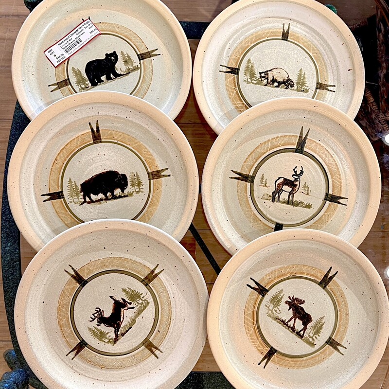Plates Dakota Stoneware Animal Plates,
Size: Set Of 6
Second set of 8 also available Item #9558