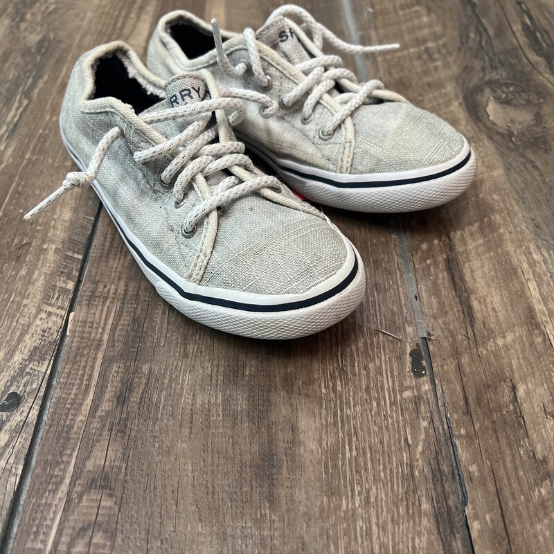 Sperry Sparkle Lace, Gray, Size: Shoes 13.5
