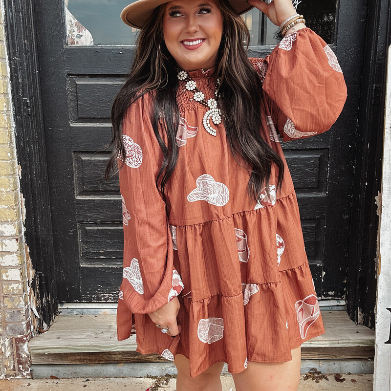 Giddy-Up Cowgirls! This super cute long sleeve dress is perfect for fall! Stay in style this season and pair it with a hat and some booties!
Available in sizes Small, Medium, and Large!
Madison is wearing a size Large.