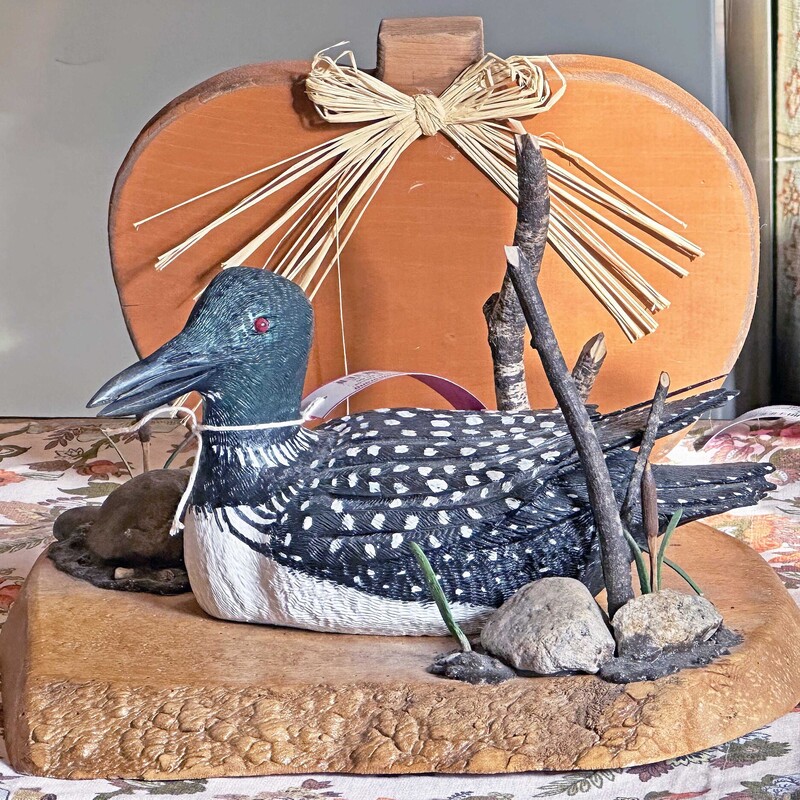 Handcarved Loon Decor