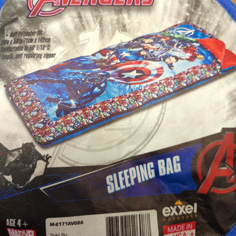 Avengers Sleeping Bag, Blue, Size: ToddlerToy