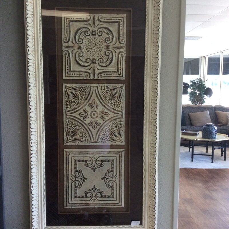 These are very nice! Beautifully matted in brown with a frame that has been painted, distressed and antiqued.