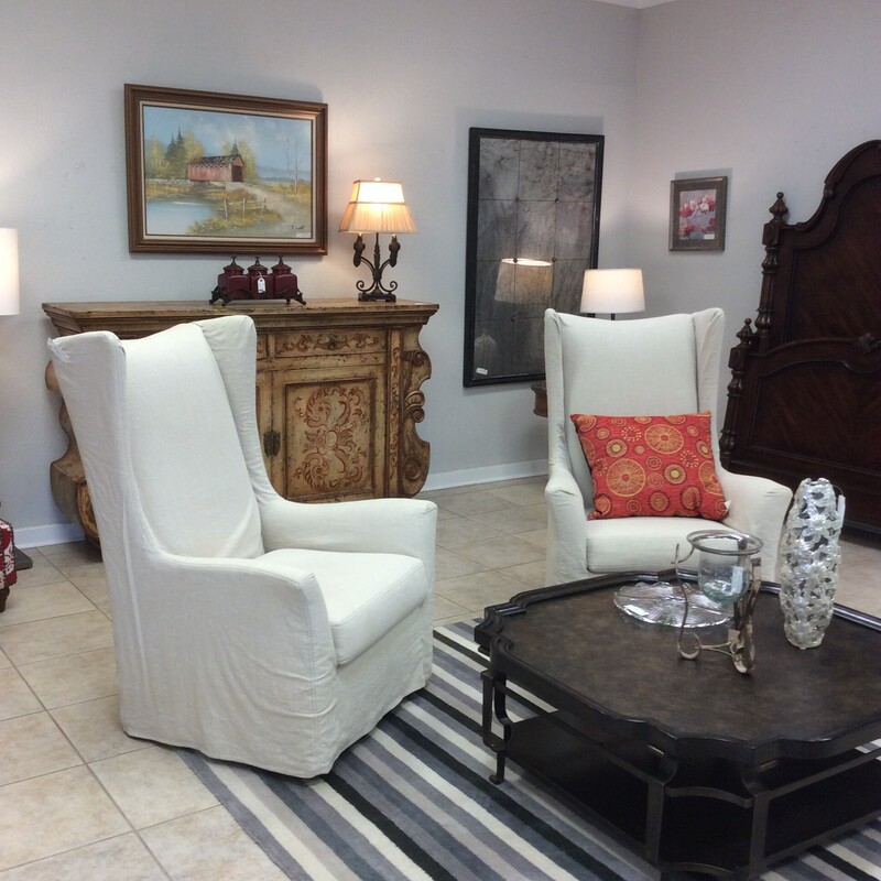 Pr Of Wingback Chairs
