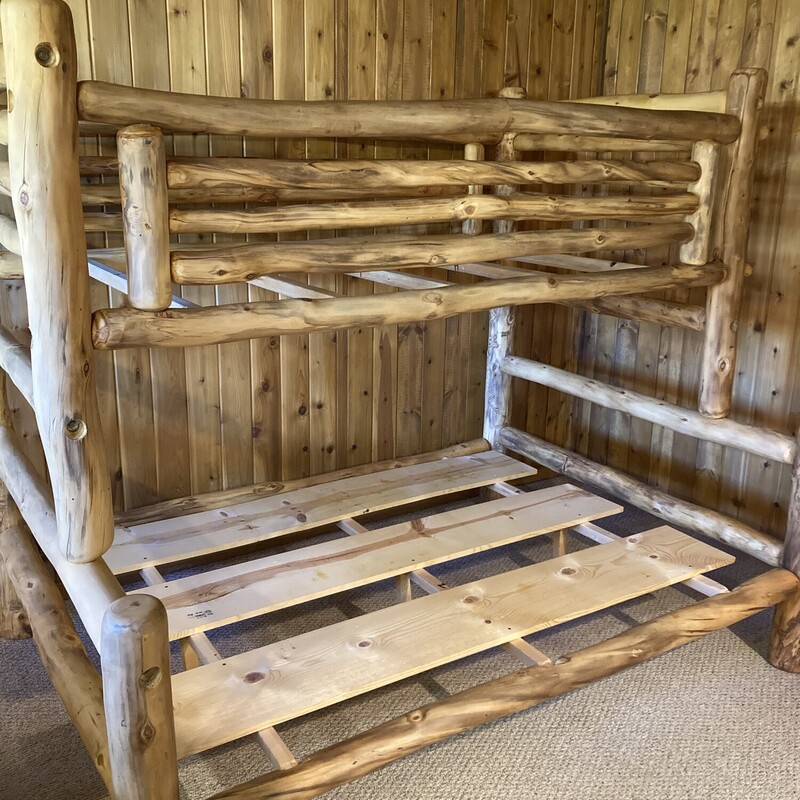 Locallymade Log Bunkbed, Twin Ove, Size: Full