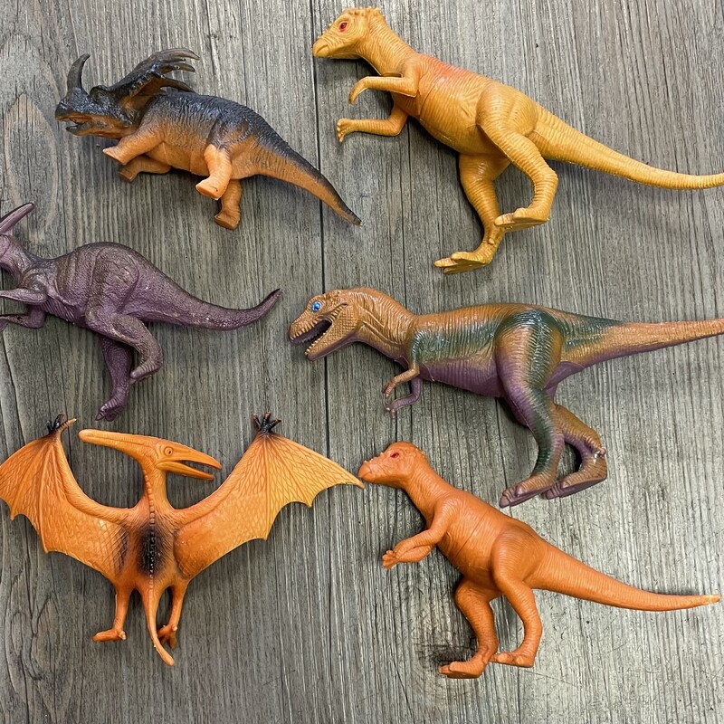 Assorted Dinosaur, Multi, Size: 6pcs