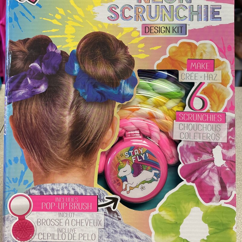 Neon Scrunchie Kit, Multi, Size: NEW