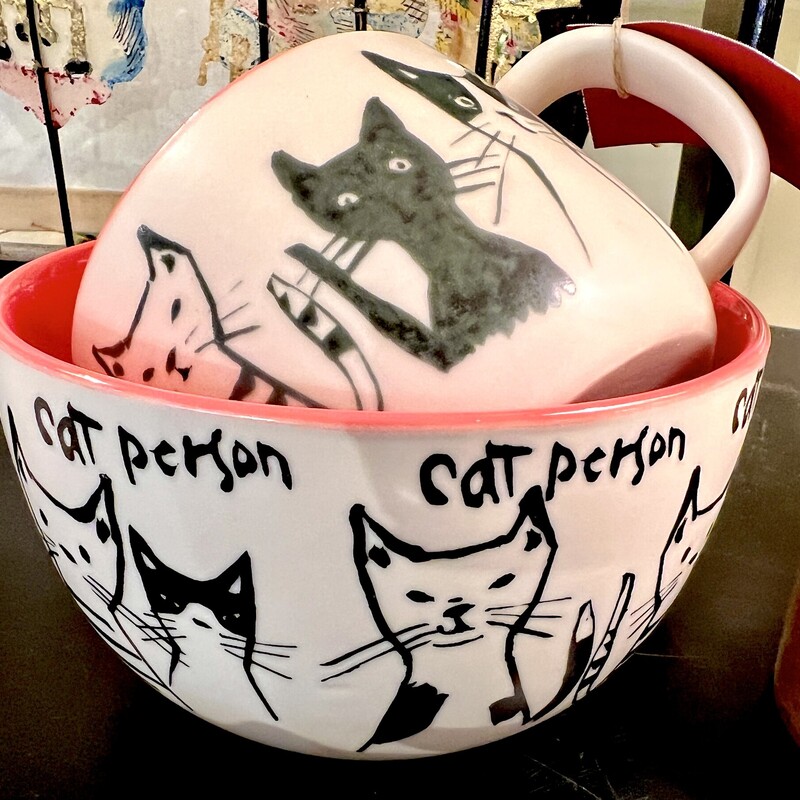 Mug & Bowl Cat Anthropol