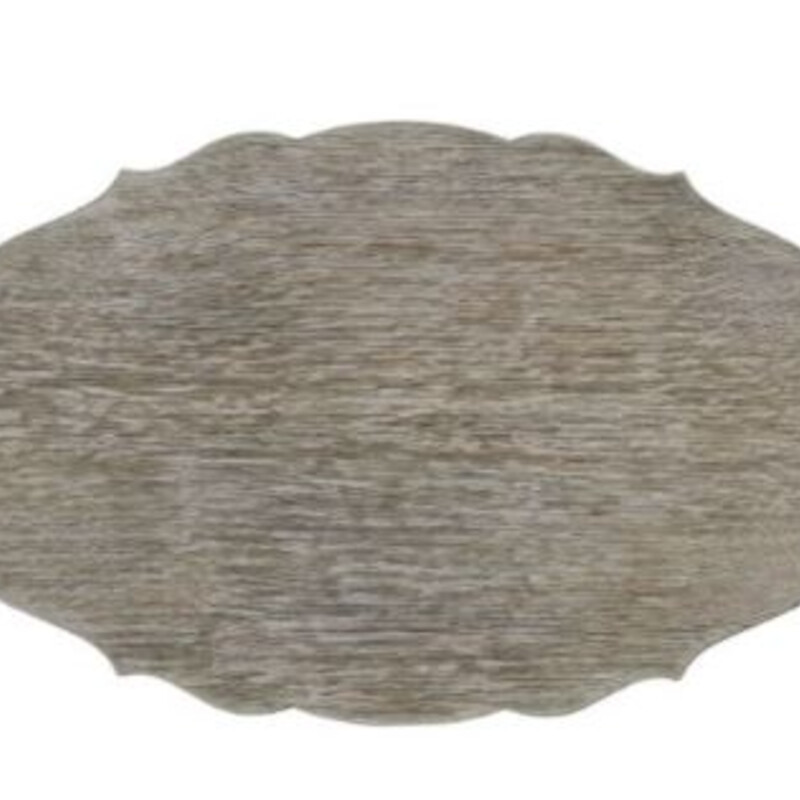 Jonathan Charles Oval Table<br />
Grey Wood<br />
Size: 30x18.5x27H