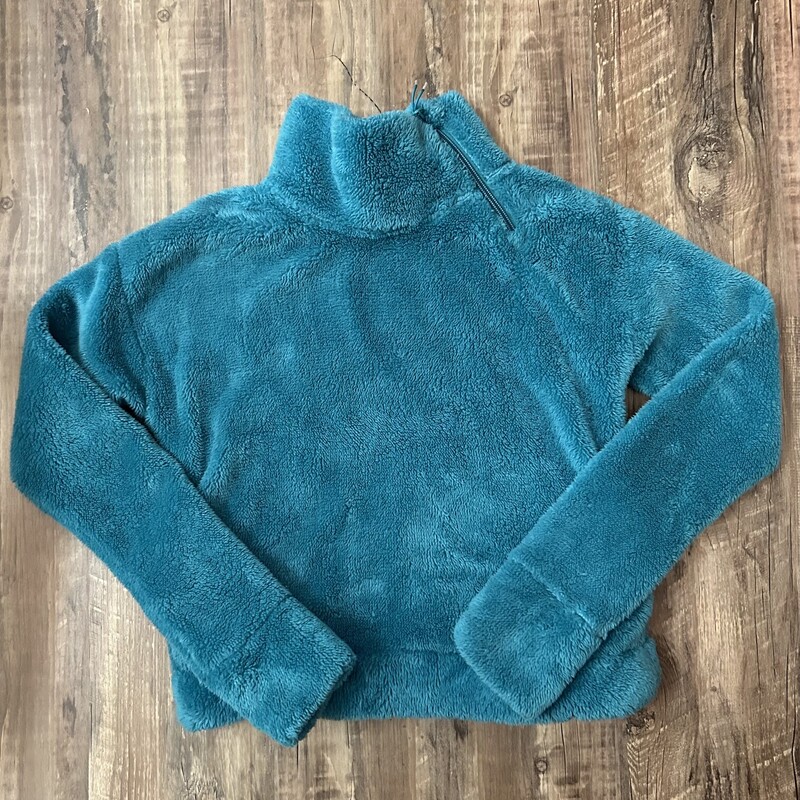 AllInMotion Fuzzy Pullove, Teal, Size: Youth L