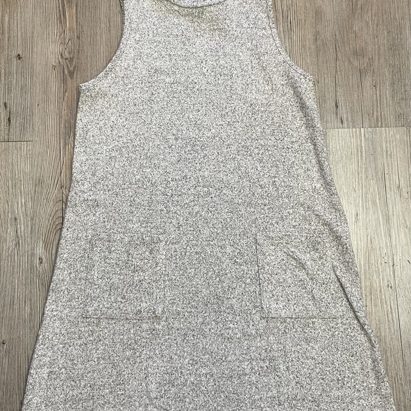 Sleeveless Shirt Dress, Grey,
Size: 10-12Y Approximately