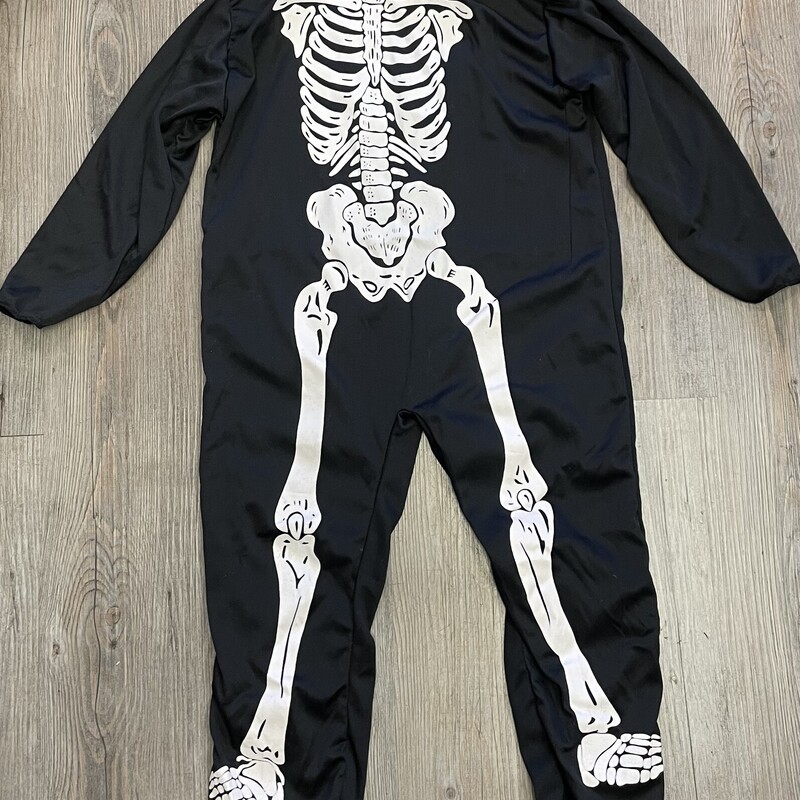 Skeleton Costumes, Black, Size: 4-6Y
