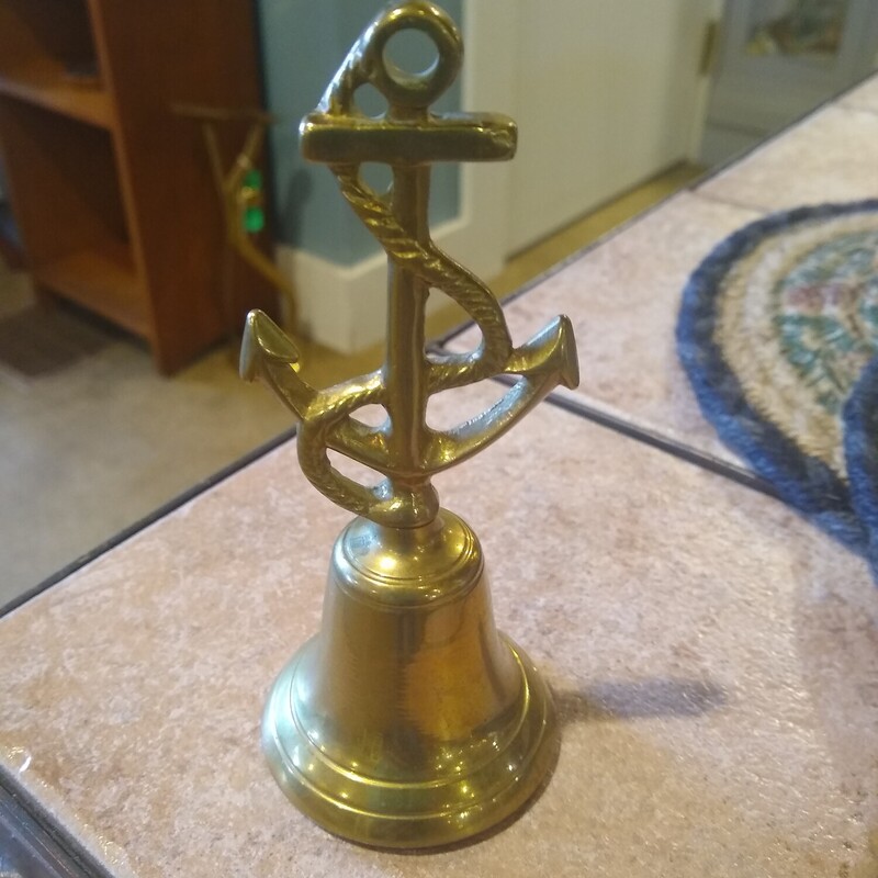 Solid Brass Anchor Bell