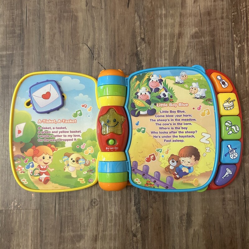Vtech Music Rhymes Book, Rainbow, Size: Baby Toys