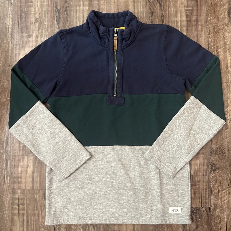 Joules Sweatshirt Zip, Navy, Size: Youth L