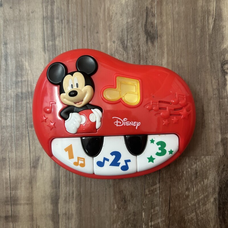 Disney Mickey Piano, Red, Size: Baby Toys