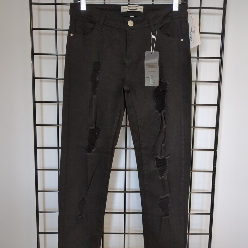 Special A, Distressed Black Jeans
Stretchy Material, Size: 3
Brand New with Tags