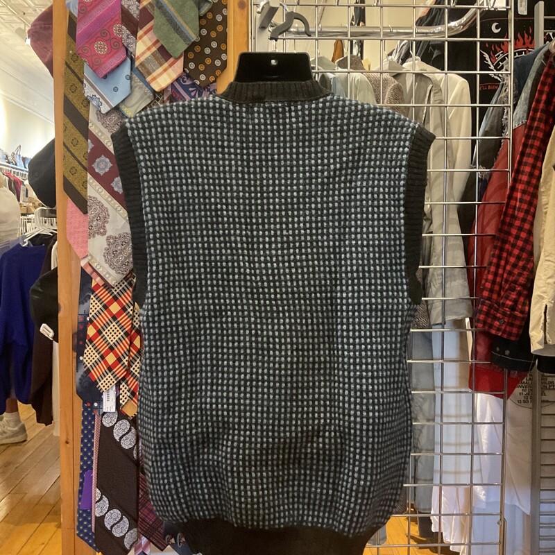 Sweater Vest, Blue, Size: Xl