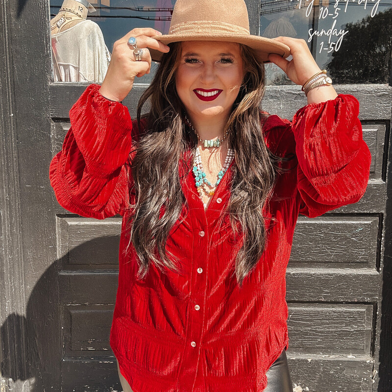 This Free People Inspired**  tunic is the cutest staple piece for Fall! You can dress it up or pair it with some jeans, either way you are sure to stand out!
Available in Rust, Red, and Magenta, sizes S-XL