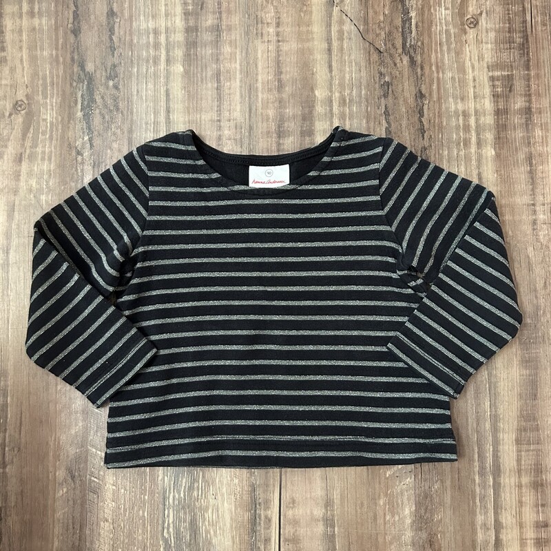 Hanna Andersson Stripe, Black, Size: Toddler 3t