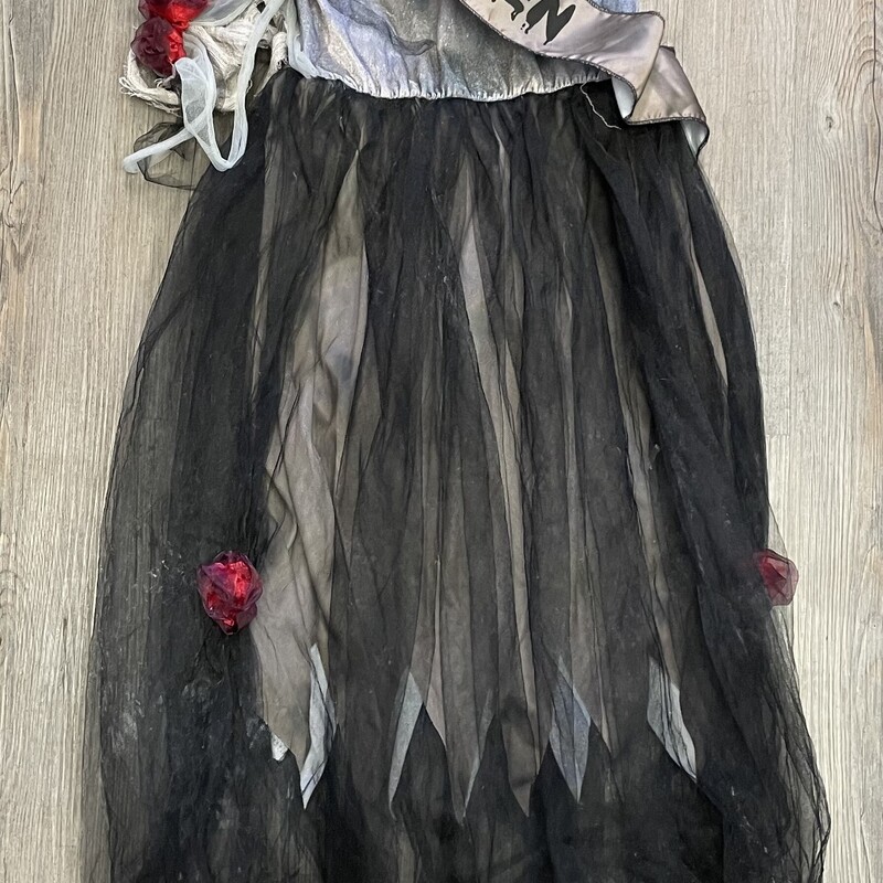 Spooky Prom Queen, Grey, Size: 10-12Y