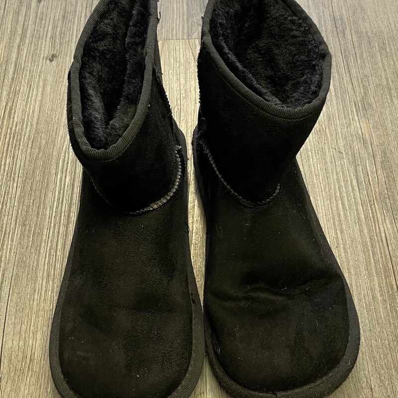 Joe Fresh Lined Boots, Black, Size: 1Y