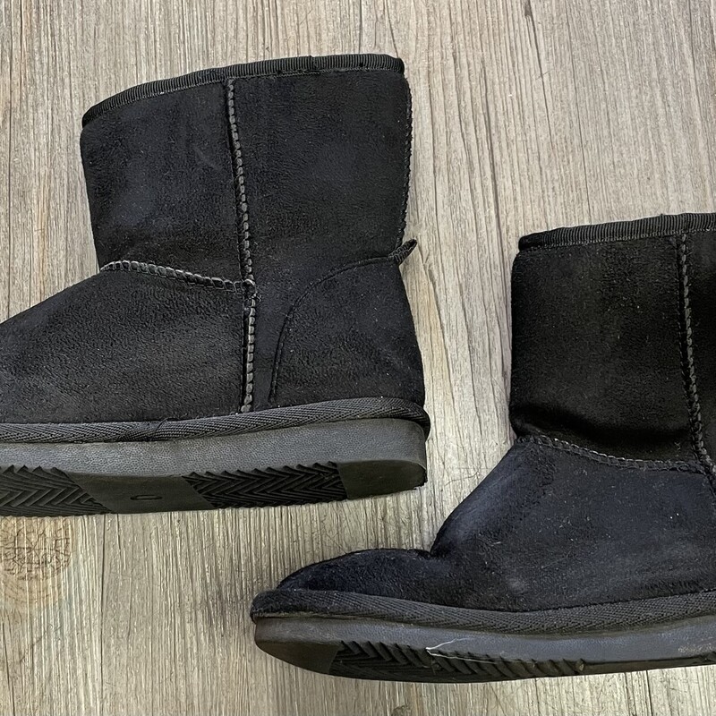 Joe Fresh Lined Boots, Black, Size: 1Y