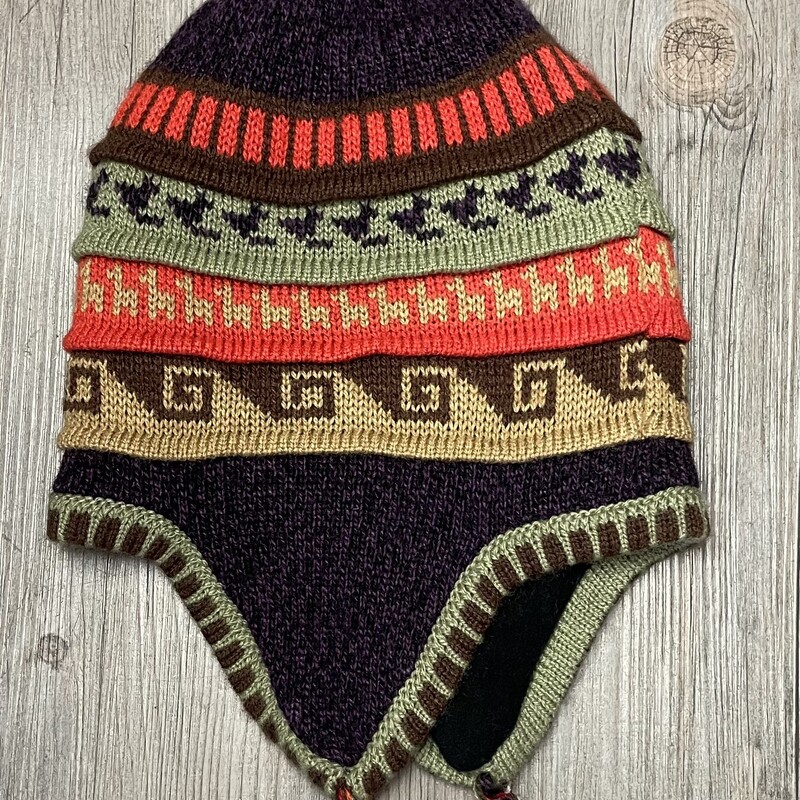 Knit Lined Hat, Multi, Size: 10-12Y