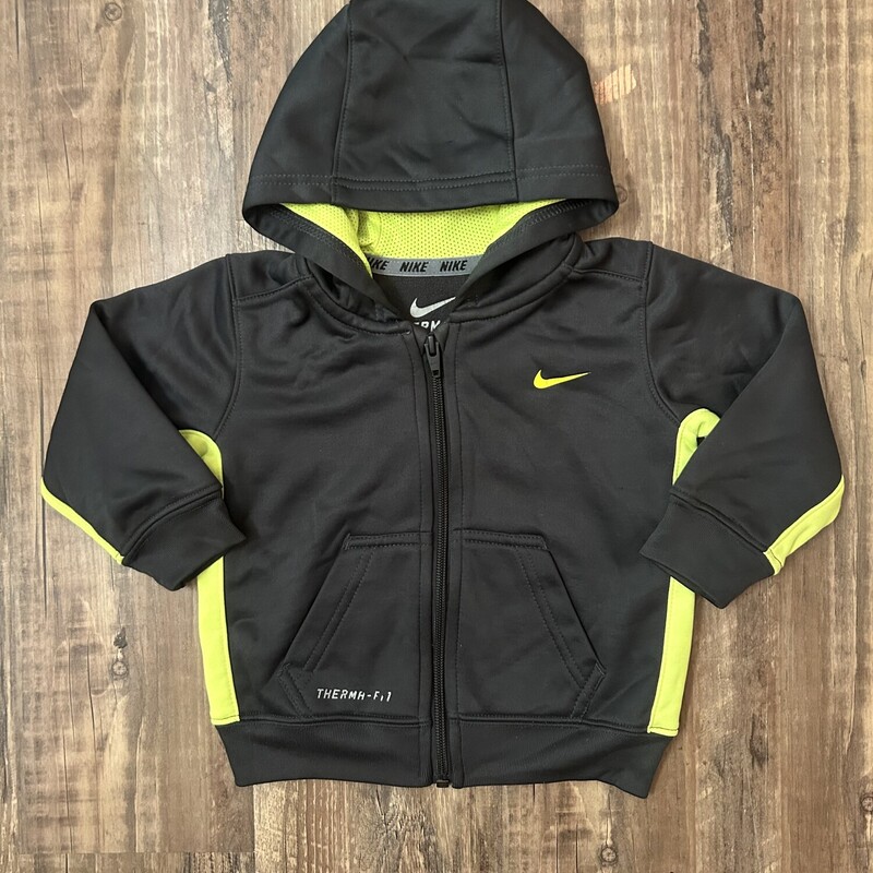 Nike Fleece Full Zip Trac, Charcoal, Size: Baby 18M