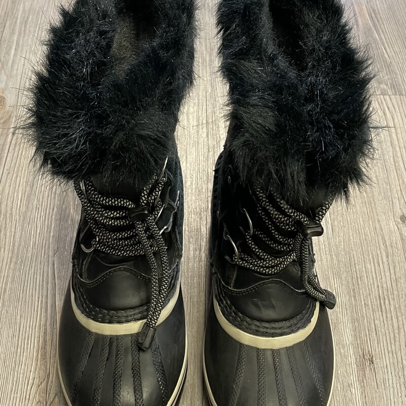 Sorel Suede  Winter Boots, Black, Size: 3Y