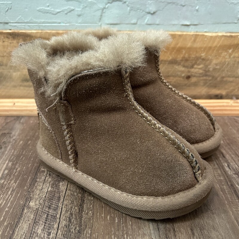 GT-CECD Tot Fur Boot, Tan, Size: Shoes 6.5