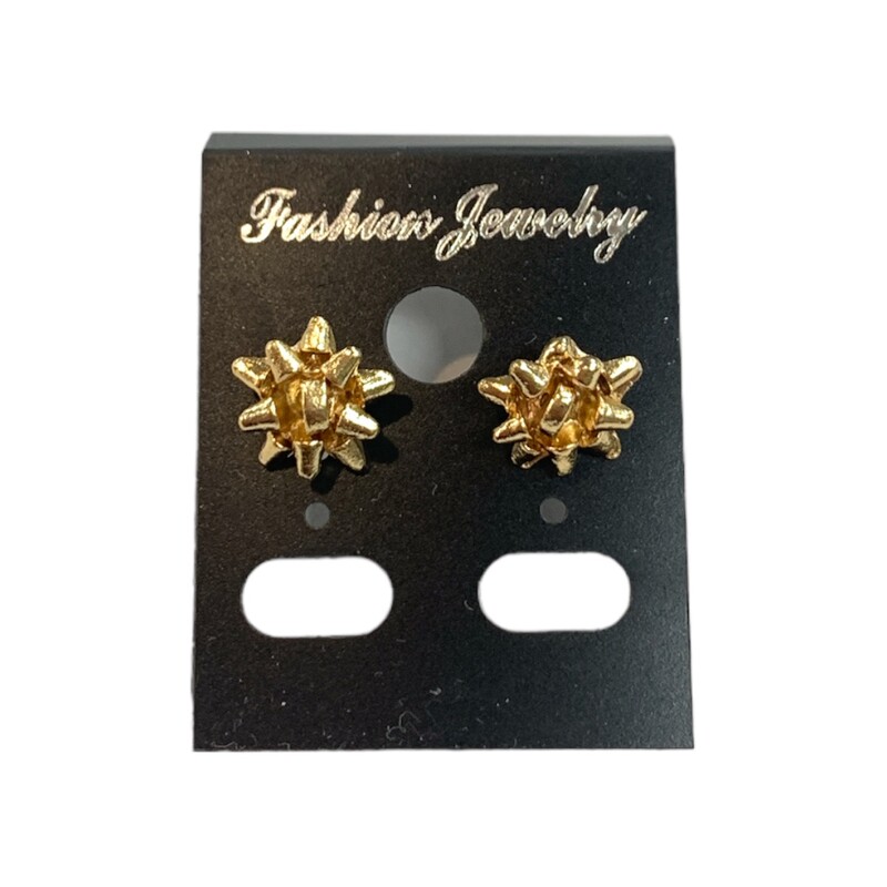 Holiday Star Earrings, Gold, Size: None