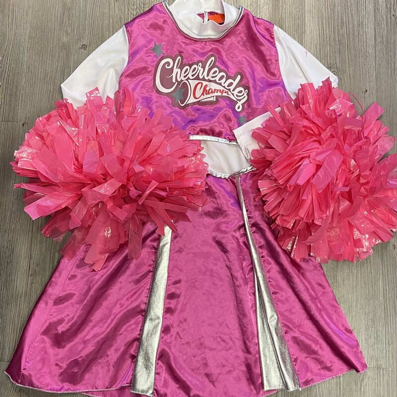 Cheer Leader Costumes, Pink, Size: 10-12Y