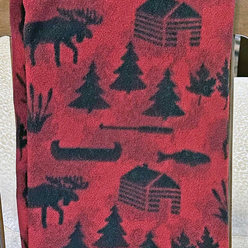 Red Black Moose Throw
56 In x 48 In