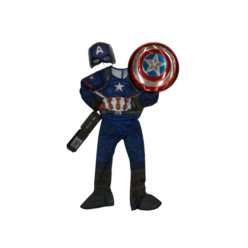 Costume: Captain America, Boy, Size: 3/5

Located at Pipsqueak Resale Boutique inside the Vancouver Mall or online at:

#resalerocks #pipsqueakresale #vancouverwa #portland #reusereducerecycle #fashiononabudget #chooseused #consignment #savemoney #shoplocal #weship #keepusopen #shoplocalonline #resale #resaleboutique #mommyandme #minime #fashion #reseller                                                                                                                                      All items are photographed prior to being steamed. Cross posted, items are located at #PipsqueakResaleBoutique, payments accepted: cash, paypal & credit cards. Any flaws will be described in the comments. More pictures available with link above. Local pick up available at the #VancouverMall, tax will be added (not included in price), shipping available (not included in price, *Clothing, shoes, books & DVDs for $6.99; please contact regarding shipment of toys or other larger items), item can be placed on hold with communication, message with any questions. Join Pipsqueak Resale - Online to see all the new items! Follow us on IG @pipsqueakresale & Thanks for looking! Due to the nature of consignment, any known flaws will be described; ALL SHIPPED SALES ARE FINAL. All items are currently located inside Pipsqueak Resale Boutique as a store front items purchased on location before items are prepared for shipment will be refunded.