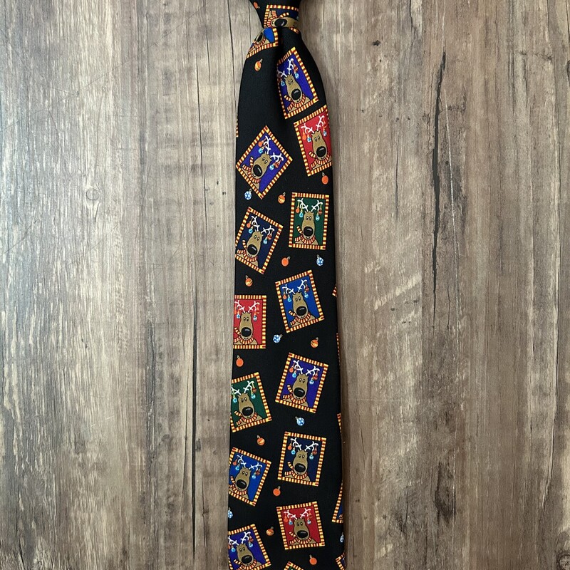 Reindeer Clip Necktie