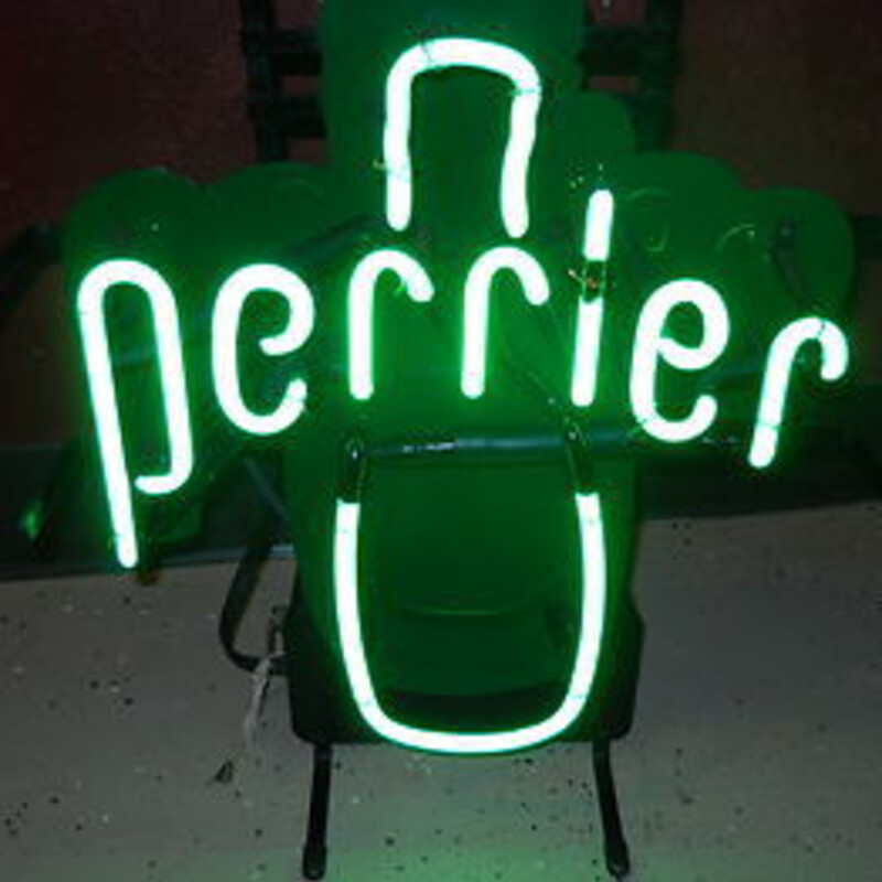 Perrier Neon Wall or Table Sign
Green White Black
Size: 16x17H
Vintage Words Light Up White
Rare Collectors Item