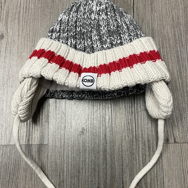 Kombi Knit Lined Hat, Grey, Size: 3-6M