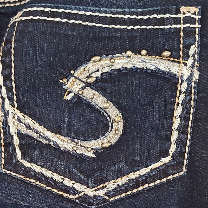 Silver Jeans, Drk, Size: 22/33