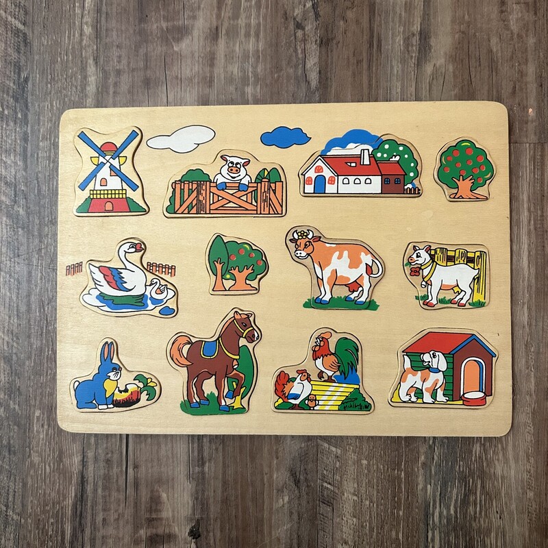 Wooden Farm Animal Puzzle