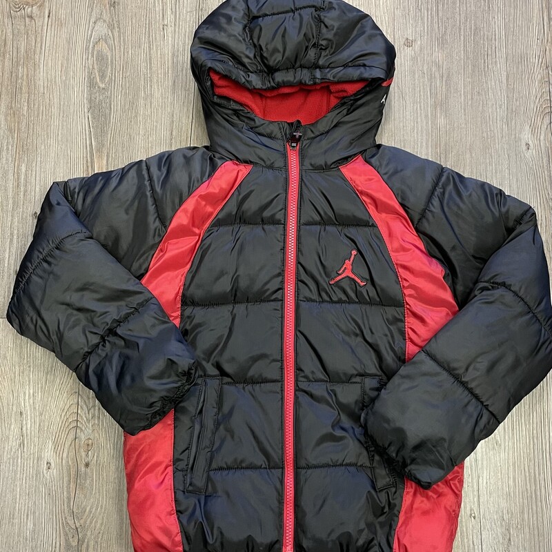 Jordan Winter Jacket, Blk/red, Size: 8-10Y